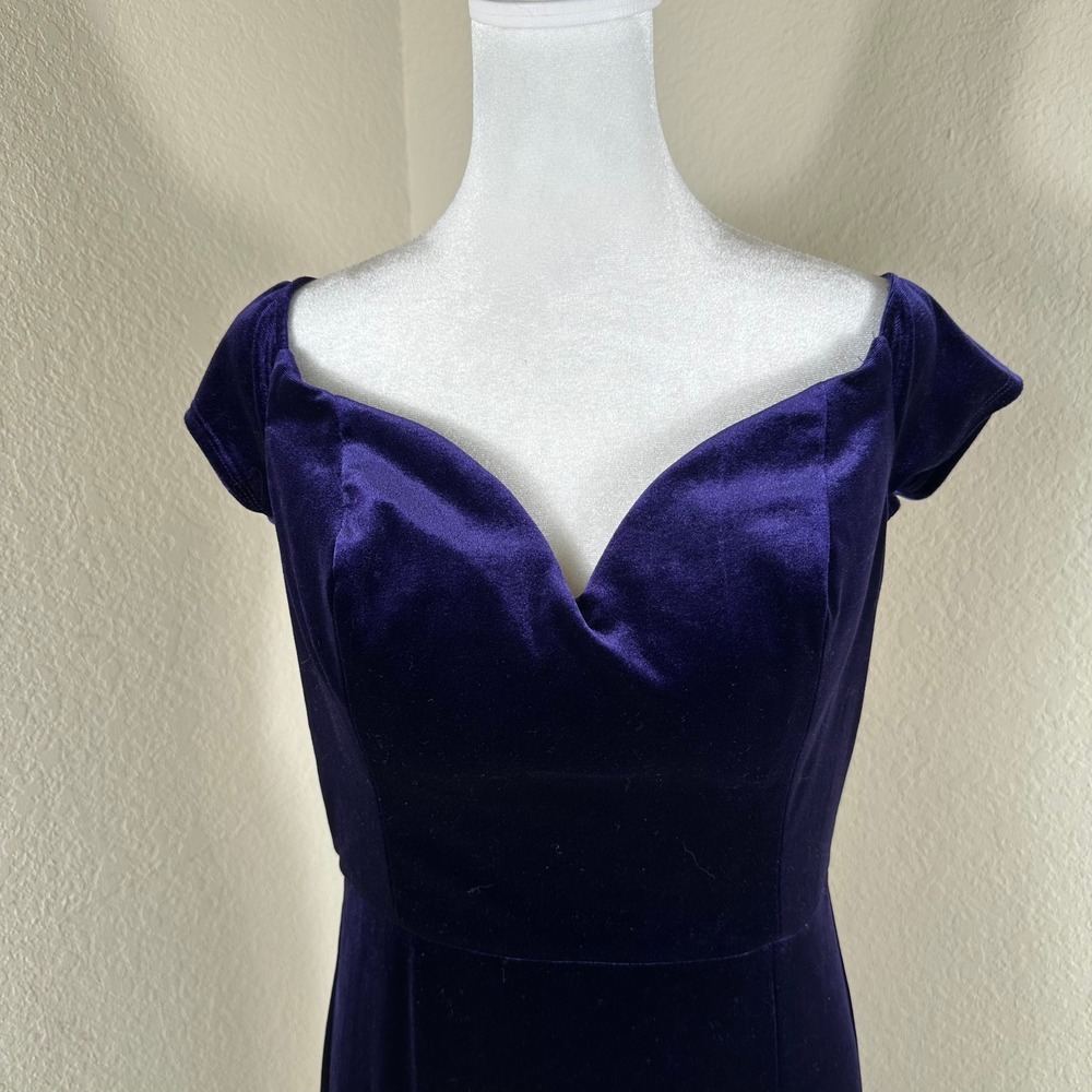 Windsor Gown Women 13/14‎ Purple Velvet Prom Formal Evening Dress Regencycore
